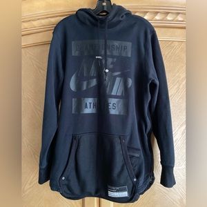 Nike Air Championship Athletes Side Zip Hoodie Size Men’s M Black